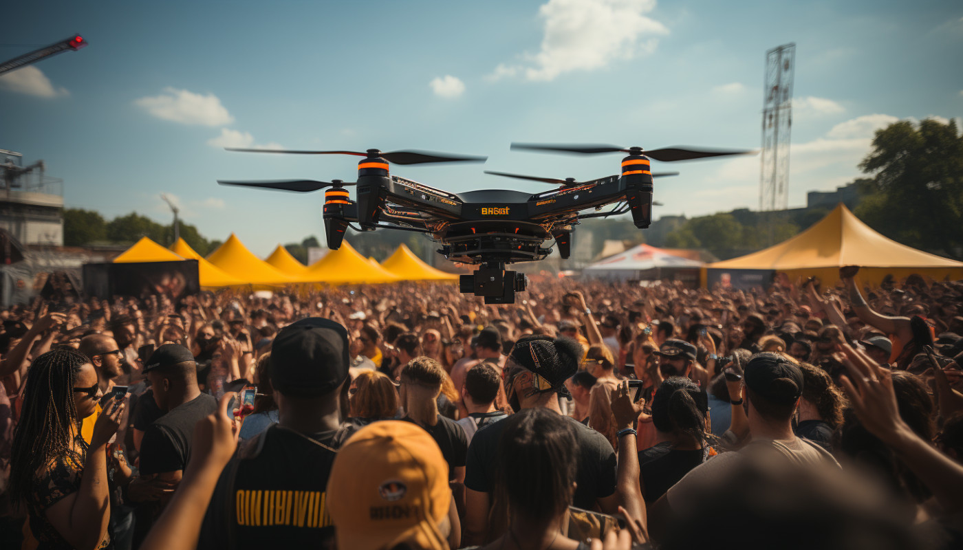 L'utilisation des drones pour la surveillance et la gestion des grands événements en plein air